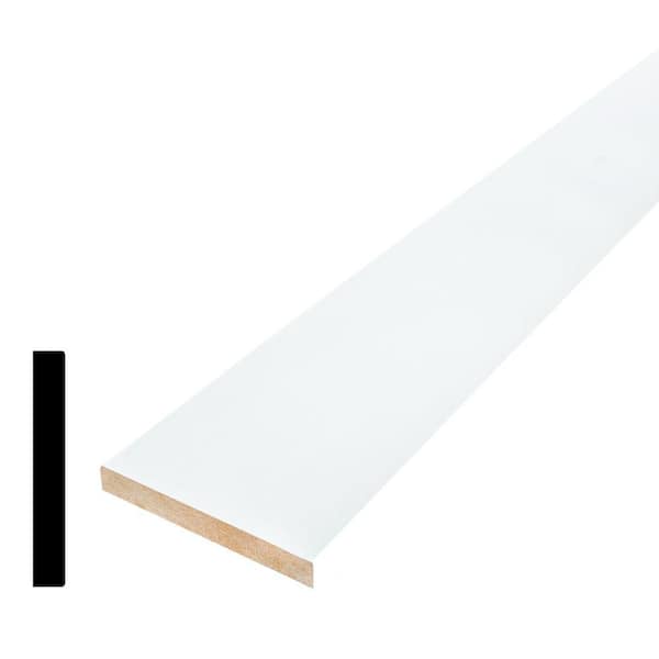 3/4 in. D x 3-1/2 in. W x 96 in. L Primed White MDF 1 x 4 S4S Moulding
