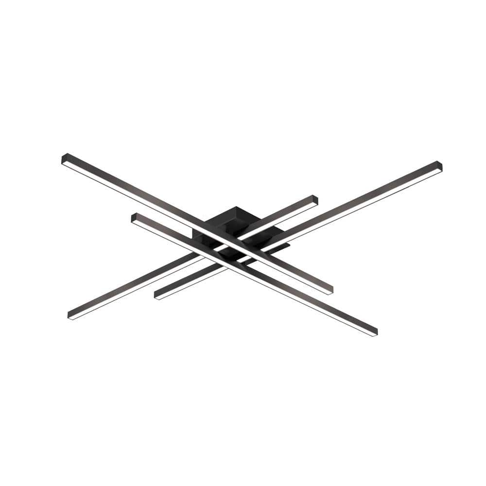 Matte Black Aluminum LED Indoor/Outdoor Flush Mount