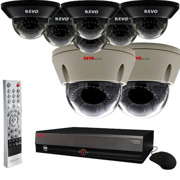 Revo Elite 16 CH 4TB Surveillance System with 6 Quick Connect Dome Cameras and 2 Elite Dome Cameras-DISCONTINUED