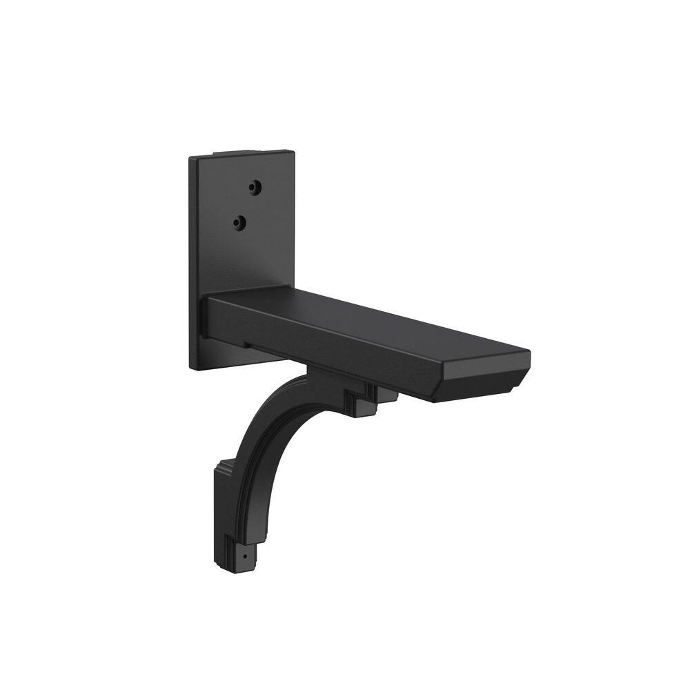 Newport Black Polyethylene Mail Post with Arm