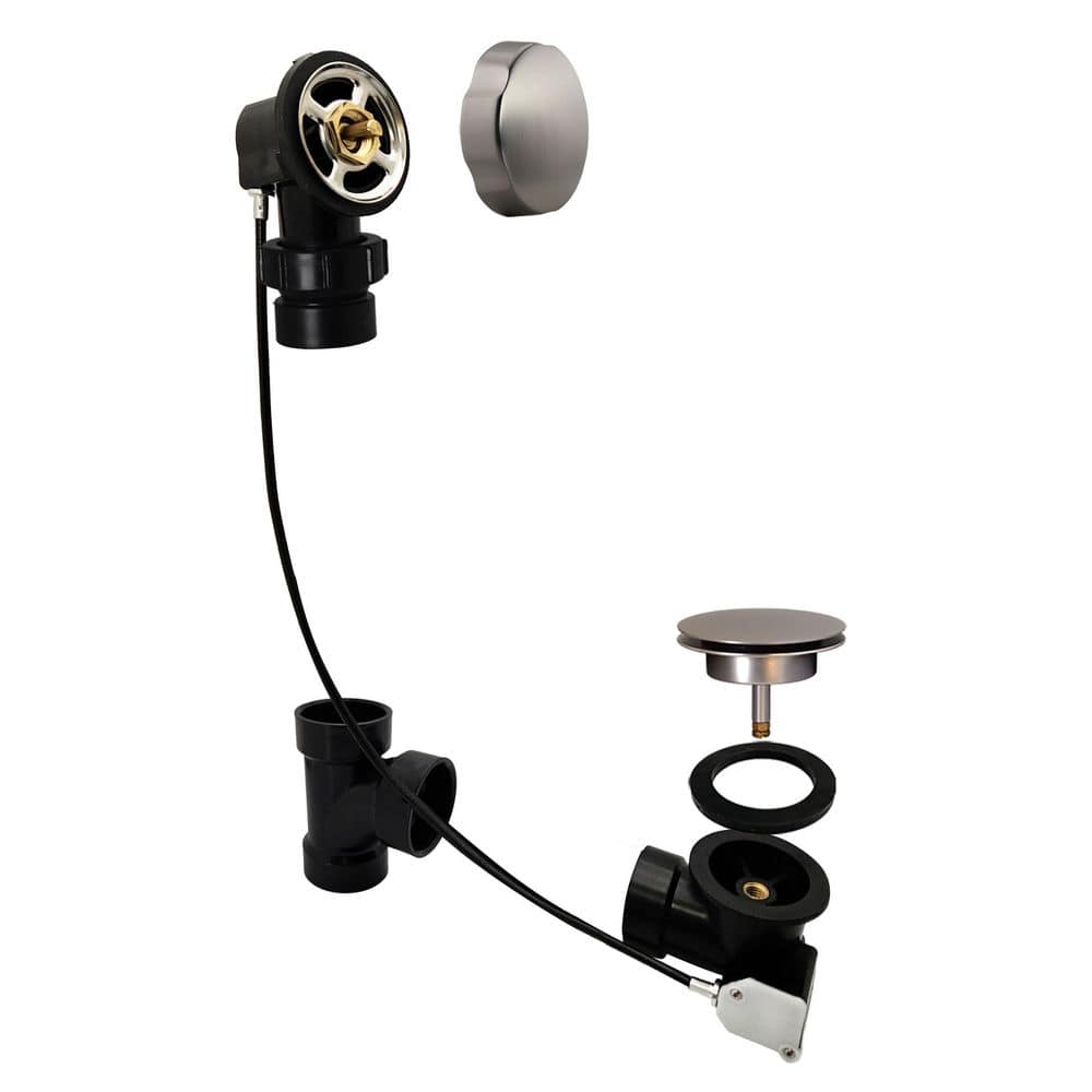 Sch. 40 ABS 35 in. Cable Drive Bath Waste - Ball Joint Head, Satin Nickel price history on PriceWatchPro