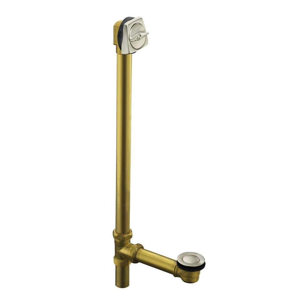 Clearflo 1-1/2 in. Brass Adjustable Pop-up Drain in Vibrant Brushed Nickel