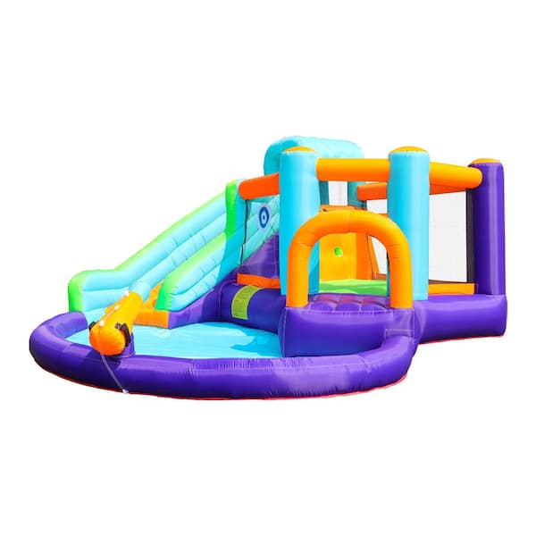 Castle Jump Inflatable Bouncer Slide Trampoline Pit Pump Activity Toys Kids New 
