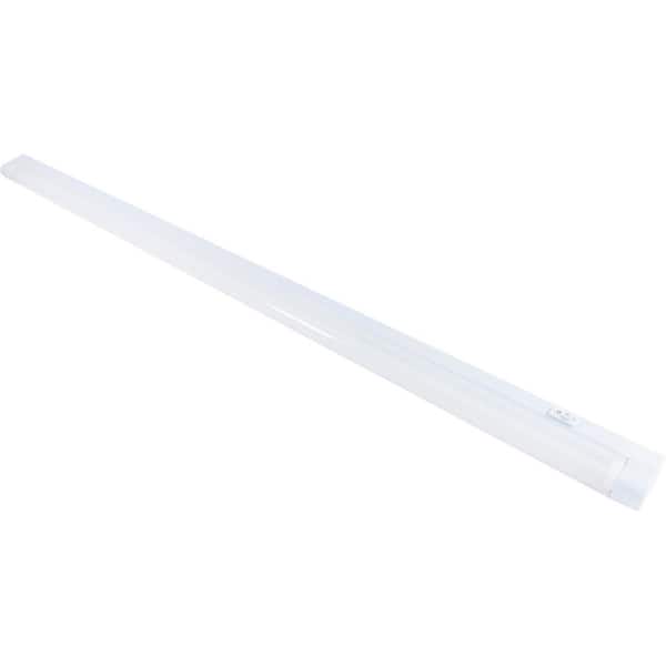 Enbrighten Super Slim Plug-in 36 in. Fluorescent White Under Cabinet Light, Linkable