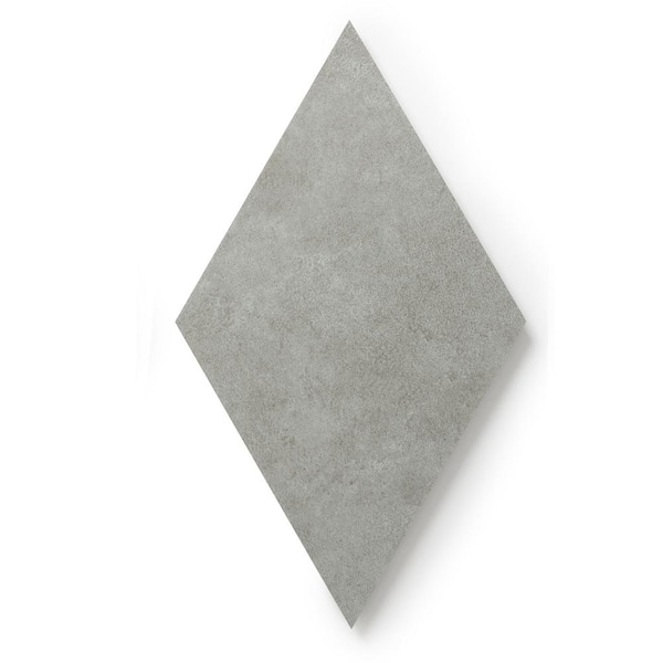 Lucida Surfaces MosaiCore Concrete 28 MIL x 9.75 in. W x 17 in. L Glue Down Waterproof Vinyl Tile Flooring (15.2 sqft/case)