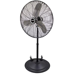 Max Performance 30 in. Industrial Grade Oscillating Pedestal Fan with Wheels