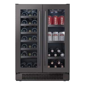 24 in. 21-Bottle Wine and 64-Can Built-In Beverage & Wine Cooler