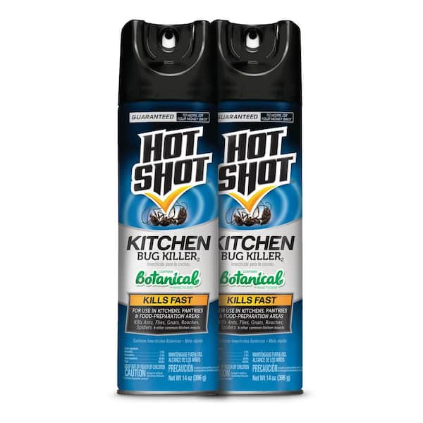 Hot Shot 14 oz. Kitchen Bug Insect Killer Aerosol Spray (2-Pack)