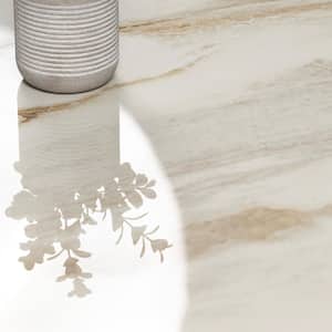 Gallaxy Almond 24 in. x 48 in. Polished Porcelain Floor and Wall Tile (15.50 sq. ft./Case)