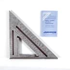 25 cm Metric Speed Square, Rafter / Carpenter Square Layout Tool Carded with English, German and French