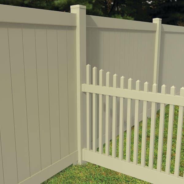 Transition Fence Bracket Sand for 2 in. x 6 in. Rail
