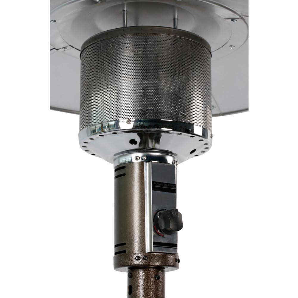 48,000 BTU Bronze Stainless Steel Propane Patio Heater