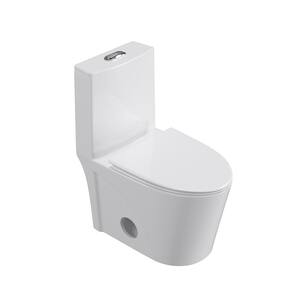 Impulse 26 in. W x 15.4 D x 30.7 in. H One-Piece 1.27 GPF Dual Flush Elongated Toilet in White