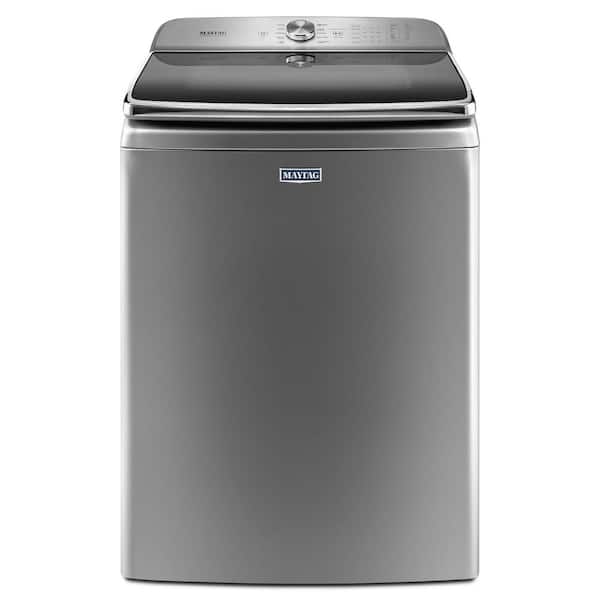 Maytag 6.0 cu. ft. Metallic Slate Top Load Washing Machine with Extra Large Capacity and Agitator, ENERGY STAR