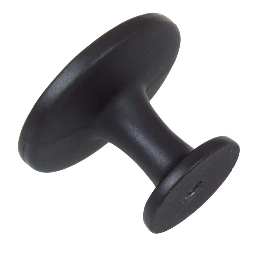 Classic Round Oil Rubbed Bronze Cabinet Knob with Mounting Hardware