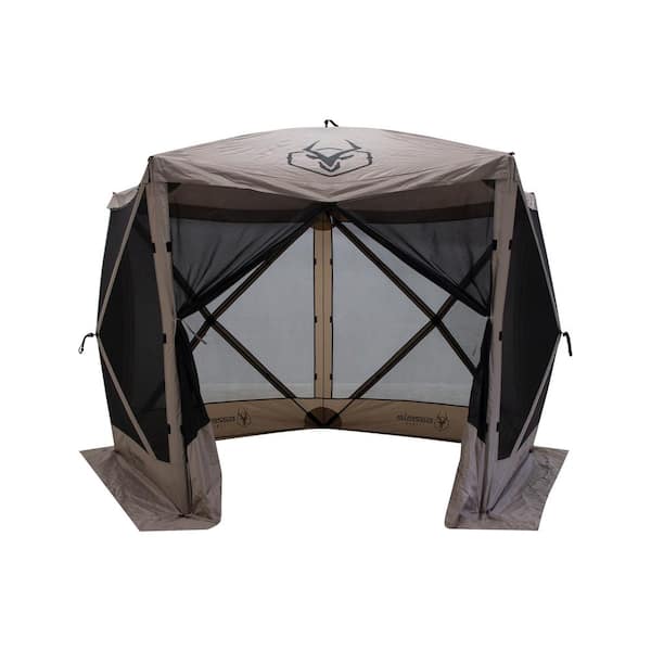 Unbranded Pop Up Portable 4 Person Camping Gazebo Day Tent w/Mesh Windows