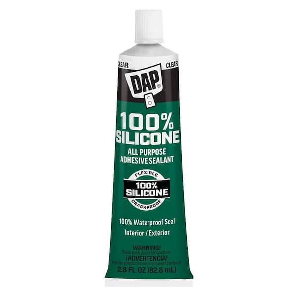 DAP 100% Silicone 2.8 oz. Clear All Purpose Adhesive Sealant