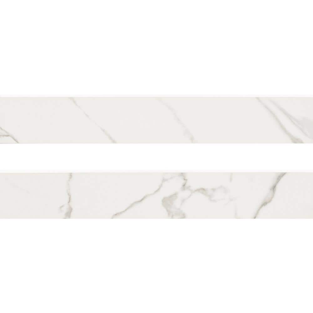 MSI Kaya Calacatta Venato Bullnose 3 in. x 24 in. Matte Porcelain Floor and Wall Tile Trim (36 lin. ft./Case) -  NKYCLVEN3X24BNC