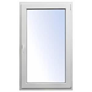 36 in. x 72 in. Elite Euro White Double-Pane Vinyl Tilt/Turn Window with Right Inward Swing