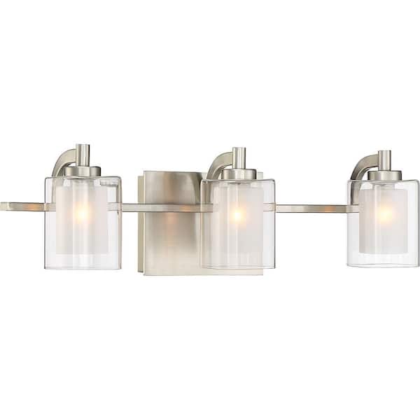 Quoizel Kolt 3-Light Brushed Nickel Vanity Light KLT8603BNLED