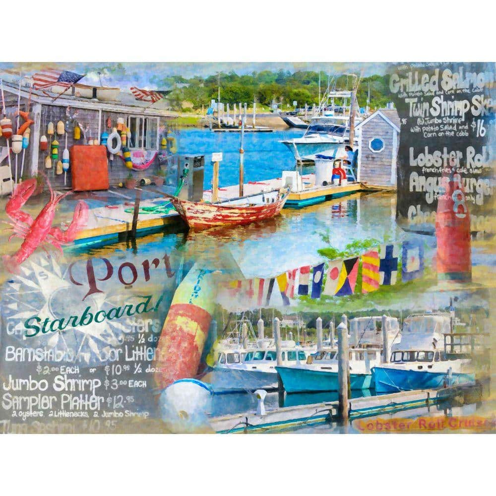 Port & Starboard by Grotto Studios 1 Piece Unframed Graphic Print Coastal Poster Art Print 24 in. x 18 in. price history on PriceWatchPro