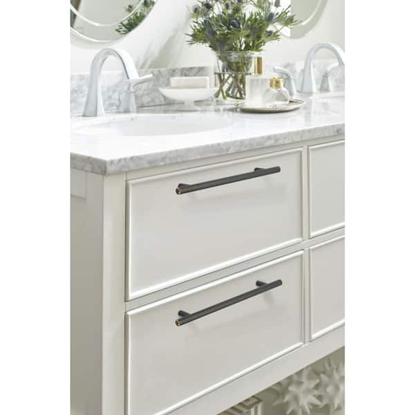 Bar Pulls 7 in. (178mm) Modern Oil Rubbed Bronze Bar Cabinet Pull (10-Pack)