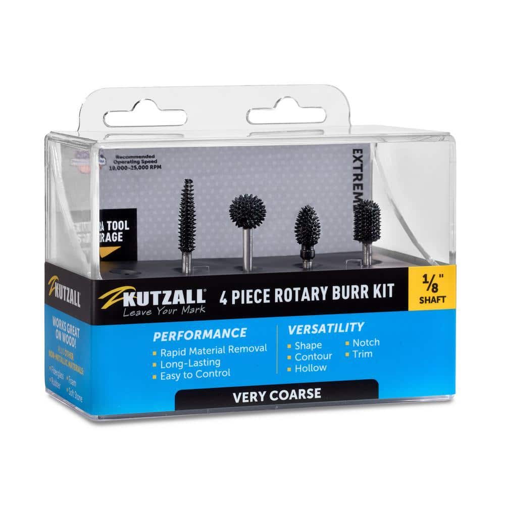 Very Coarse Rotary Burr Set for Superior Material Removal on Wood, Plastic, Fiberglass, Epoxy, Drywall 1/8 in. Shaft price history on PriceWatchPro