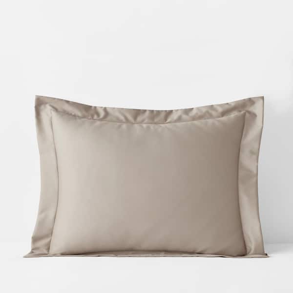 The Company Store Legends Hotel Supima Cotton Wrinkle-Free Light Birch Sateen King Sham