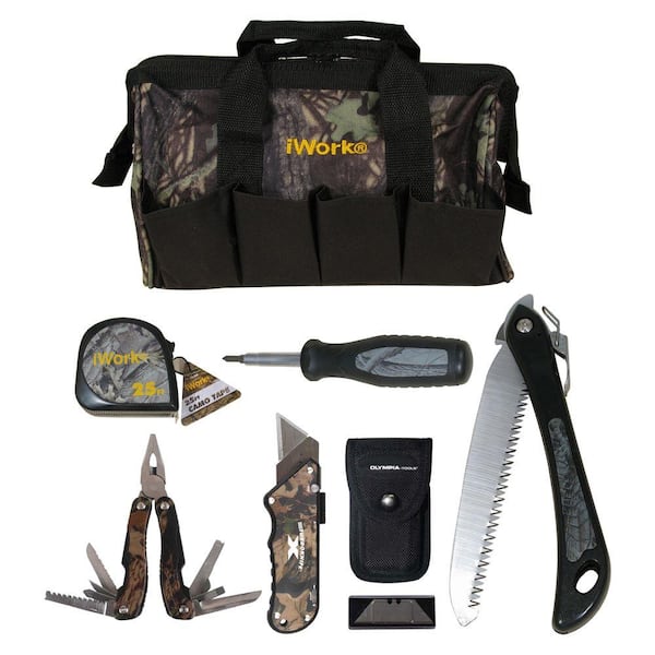 OLYMPIA Camo Tool Set with Ergonomic Grips (6-Piece)