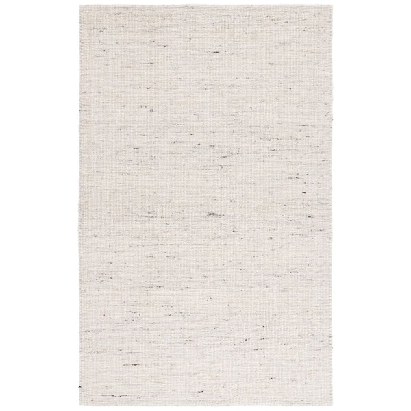 Mirage 6 ft. x 9 ft. Beige/Black Speckled Solid Area Rug