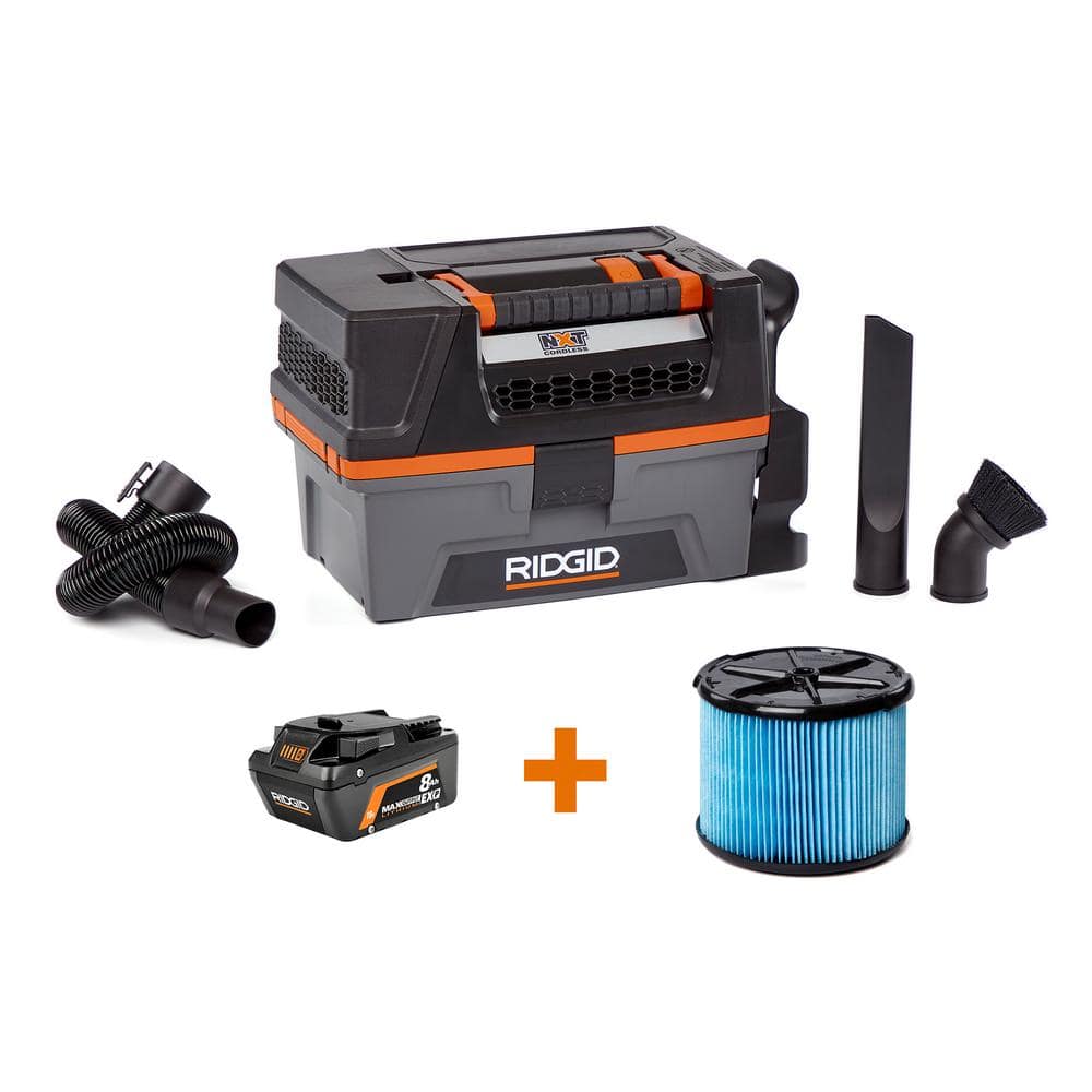 3 Gal. 18V Cordless Handheld NXT Shop Vacuum Wet Dry Vac with Filter, Hose, Accessories and 8.0 Ah Battery HD0318C price history on PriceWatchPro