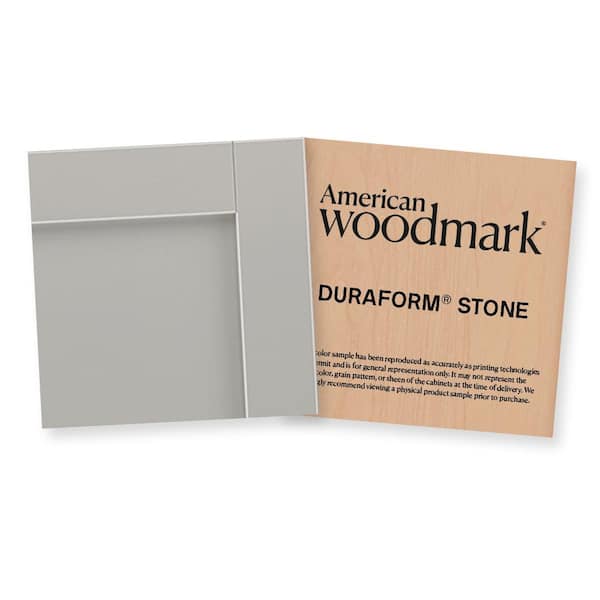 American Woodmark 3-3/4-in. W x 3-3/4-in. D Finish Chip Cabinet Color Sample in Duraform Stone
