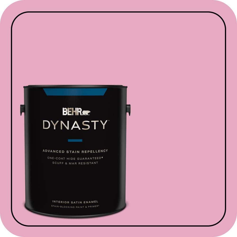 1 gal. #P130-3 Little Princess Satin Enamel Interior Stain-Blocking Paint and Primer price history on PriceWatchPro