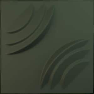 1-2/5 in x 19-1/2 in x 19-1/2 in Artisan PVC Decorative 3D Wall Panel, Satin Hunt Club Green (covers 2.67 sq. ft.)