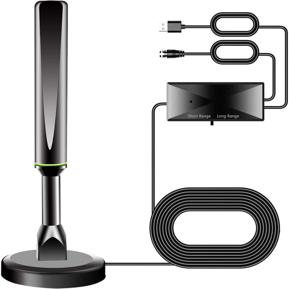 Digital TV Antenna with Strong Magnetic Base for Smart TVs Indoor 360° Long Range Reception Black price history on PriceWatchPro