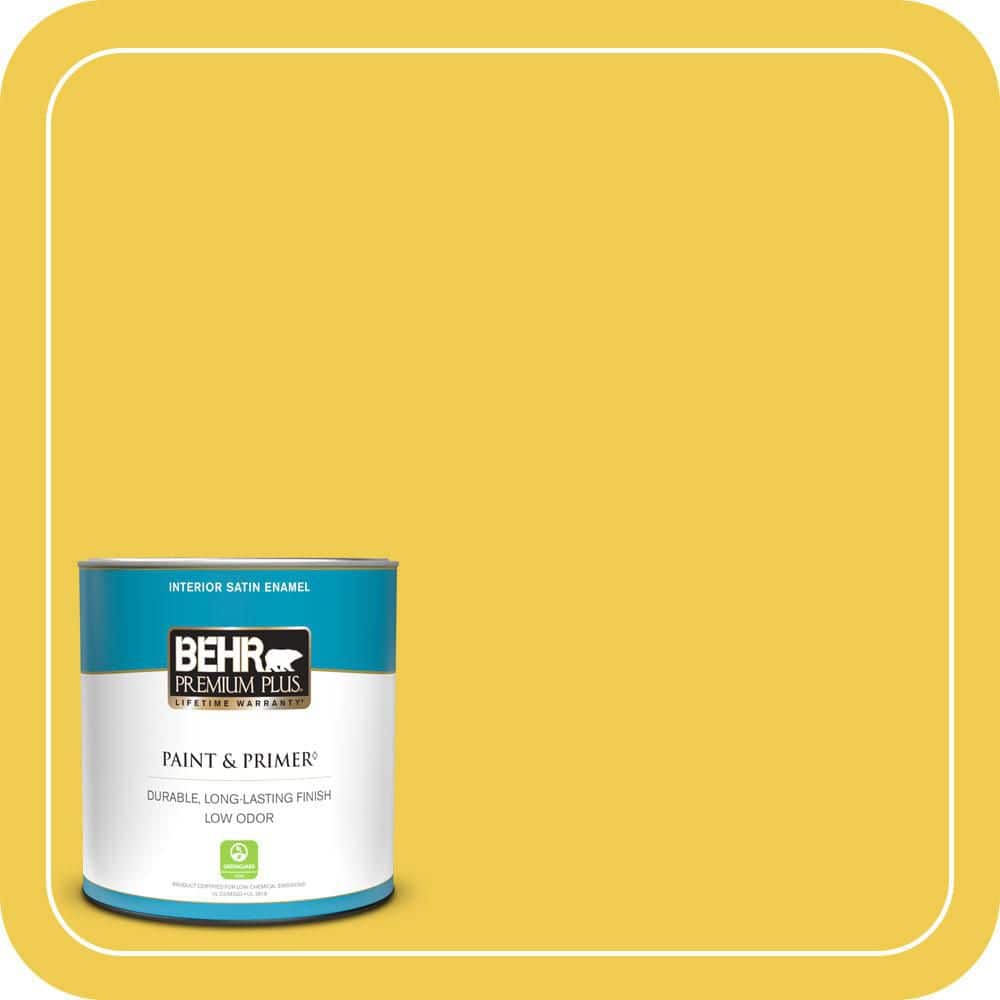 1 qt. #P310-6 Radiant Sun Satin Enamel Low Odor Interior Paint & Primer price history on PriceWatchPro