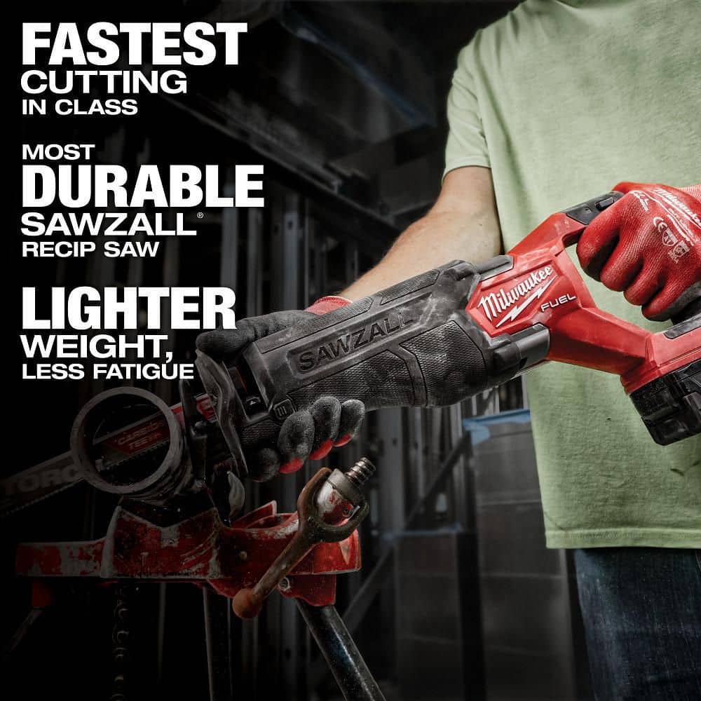 Milwaukee M18 FUEL 18V Lithium Ion Brushless Cordless Combo Kit with Two 5.0Ah Batteries 1 Charger - Image 6