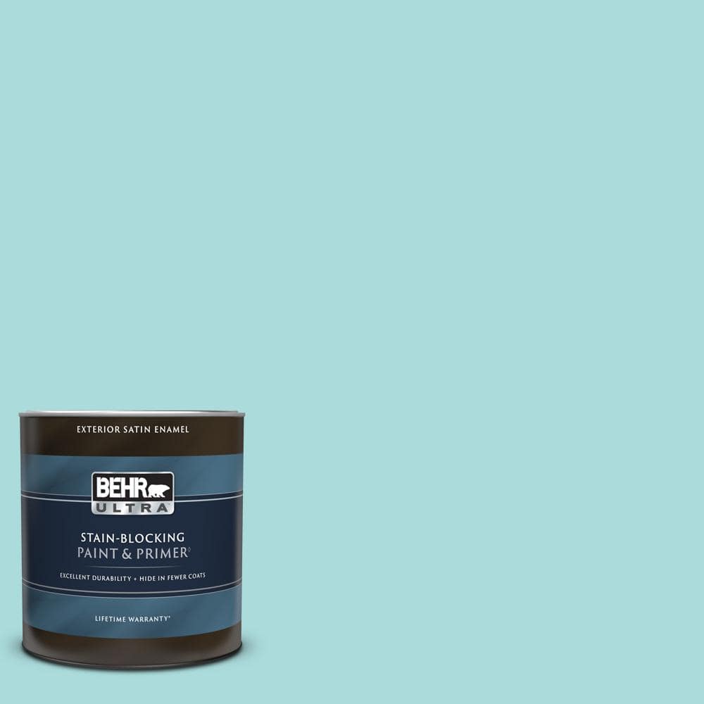 BEHR ULTRA 1 qt. #M460-2 Beachside Drive Satin Enamel Exterior Paint ...