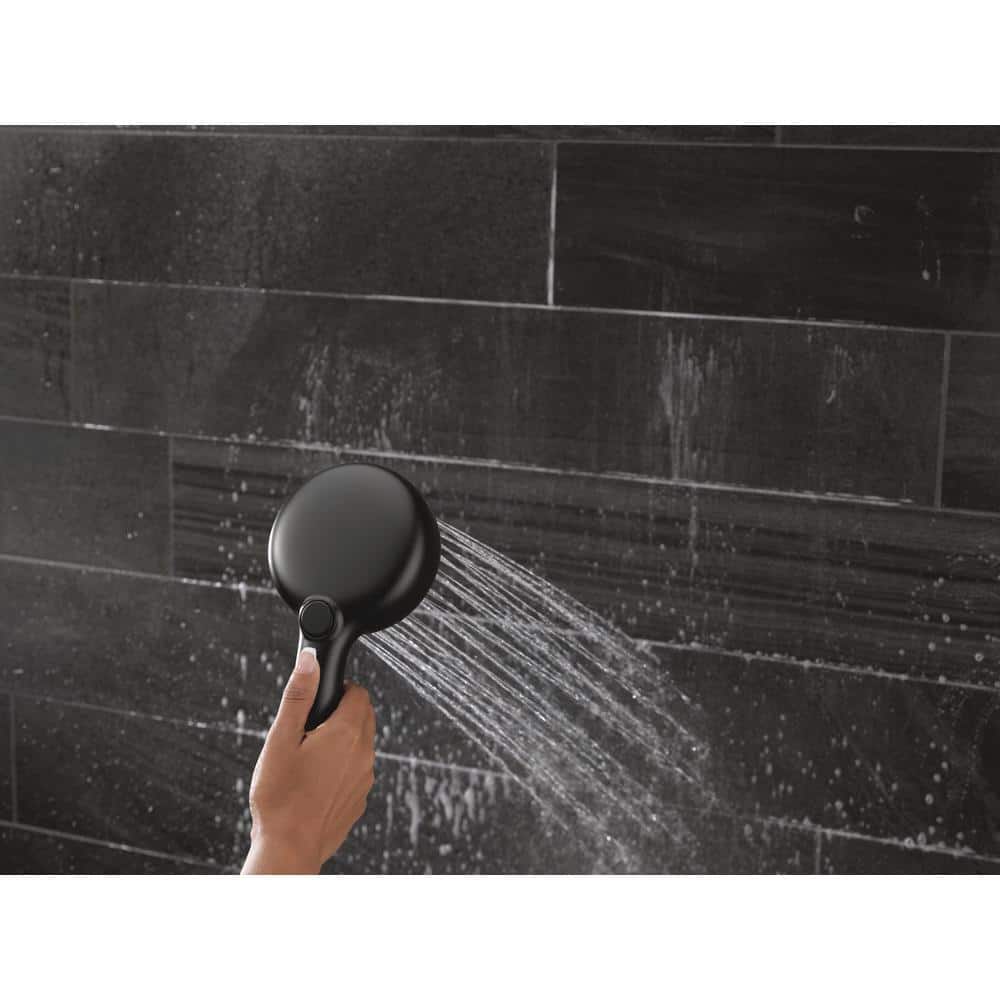 Matte Black Adjustable Handheld Shower with Slide Bar