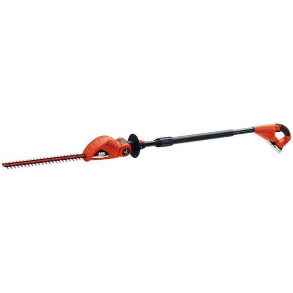 BLACK+DECKER 20V MAX Cordless Battery Powered Pole Hedge Trimmer Kit with (1) 1.5Ah Battery & Charger