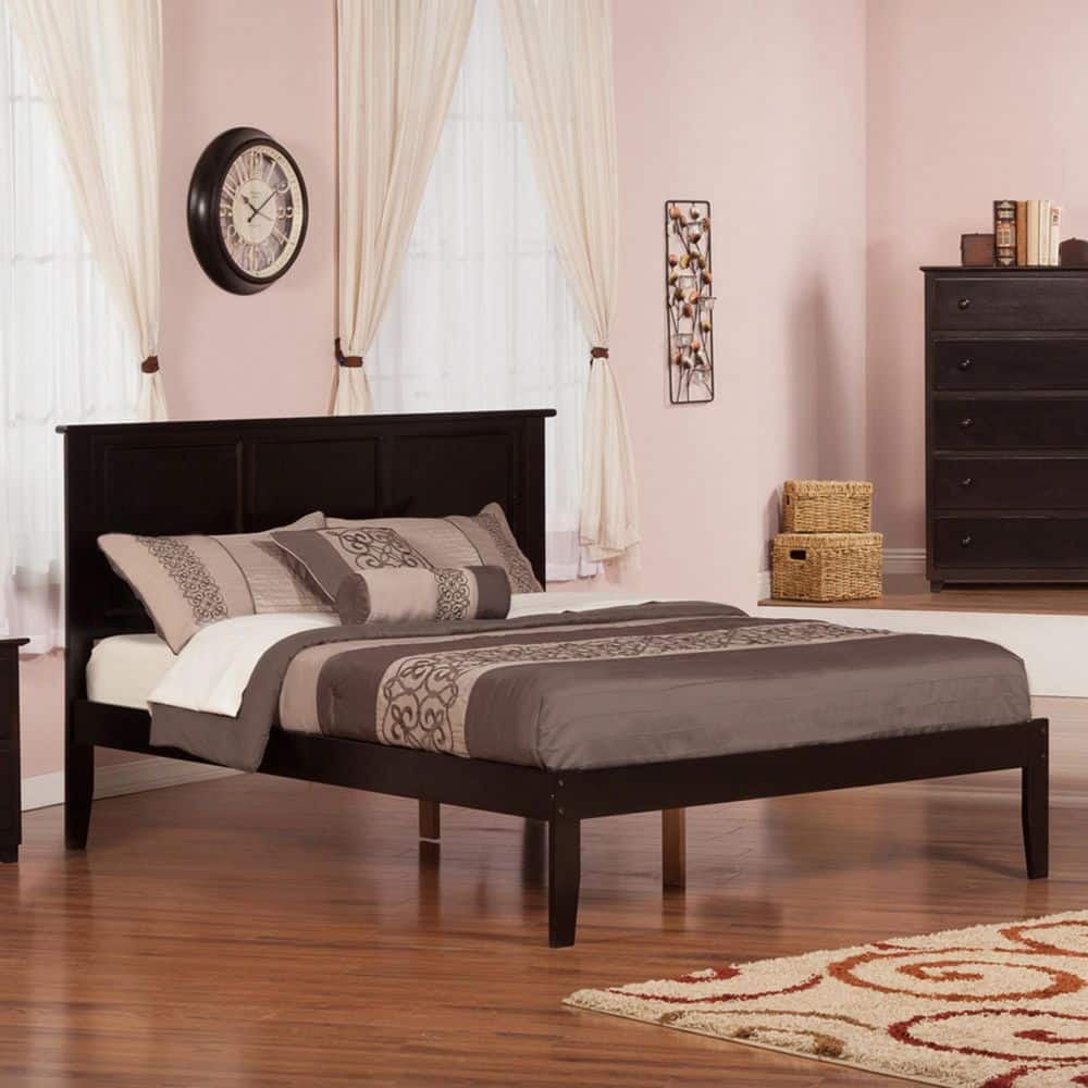 Madison Espresso Queen Platform Bed with Open Foot Board price history on PriceWatchPro