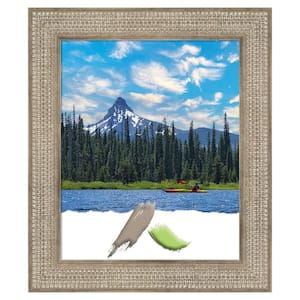 Trellis Silver Wood Picture Frame Opening Size 18 x 22 in.