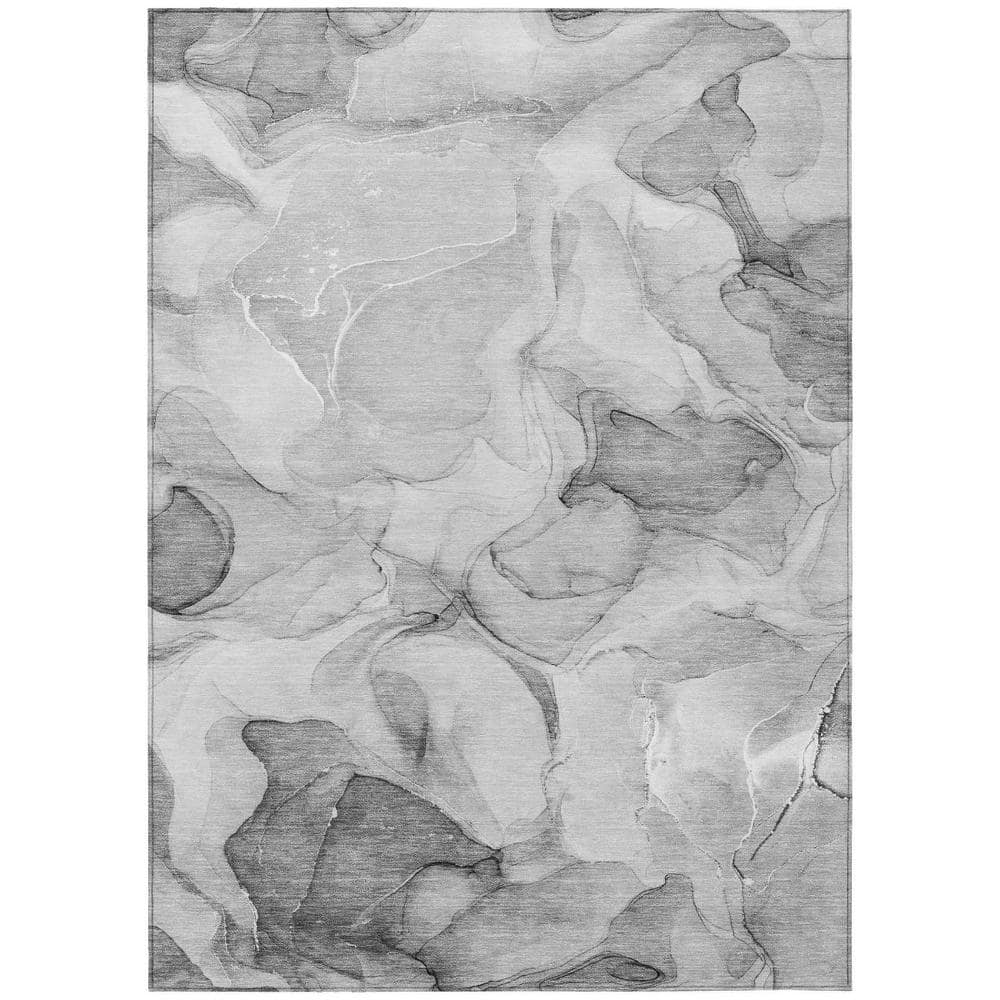 Gray 10 ft. x 14 ft. Abstract Indoor /Outdoor Area Rug price history on PriceWatchPro
