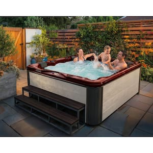 American Spas 6-Person 56-Jet 240-Volt Premium Acrylic Lounge Spa