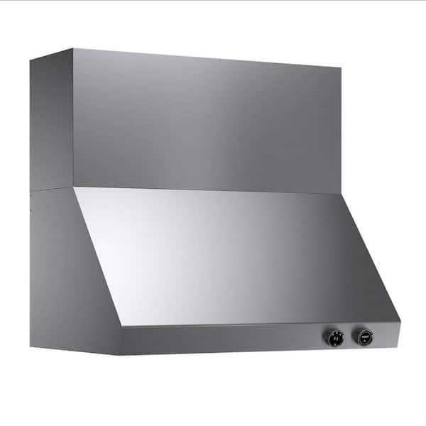Kucht 36 in. 900 CFM Ducted Wall Mount Range Hood in Stainless Steel with Digital Controls
