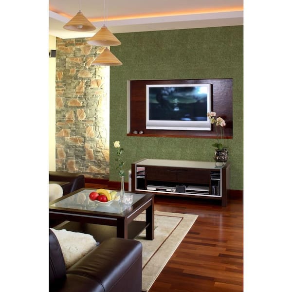 Foss QuietWall 108 sq. ft. Ivy Acoustical Noise Control Textile Wall Covering and Home Theater Acoustic Sound Proofing