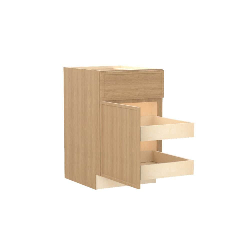 Franklin 21 in. W x 24 in. D x 34.5 in. H Assembled Plywood Base Kitchen Cabinet in Vanguard Oak with 2ROT Soft Close LH price history on PriceWatchPro