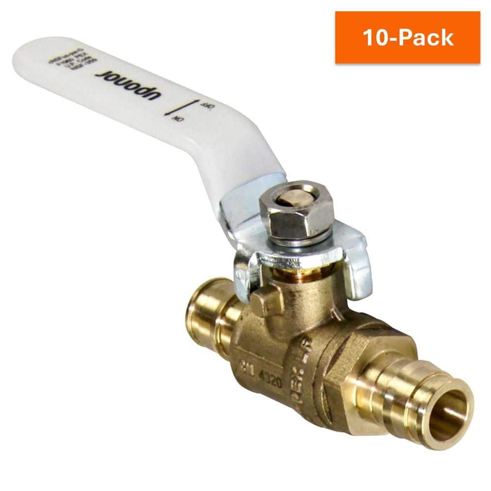 ProPEX 1/2 in. PEX-A Expansion Barb Lead-Free Brass Full-Port Ball Valve (10-Pack) price history on PriceWatchPro