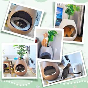 8-in-1 Eggloa6 Hidden Cat Litter Box Enclosure Planter, Plant Litter Box