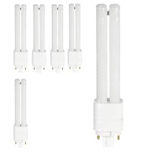 26-Watt Equivalent PL QuadTube CFLNI 4-Pin Plugin G24Q-3 Base CFL Replacement LED Light Bulb, Soft White 2700K (6-Pack)